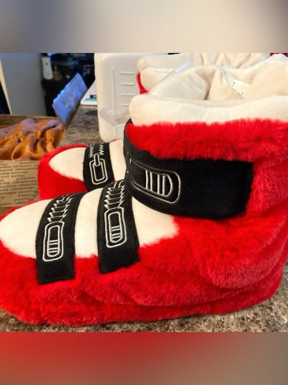 Kids' Ski Bootie Slippers - Wondershop™ Red  Size 6-7 New